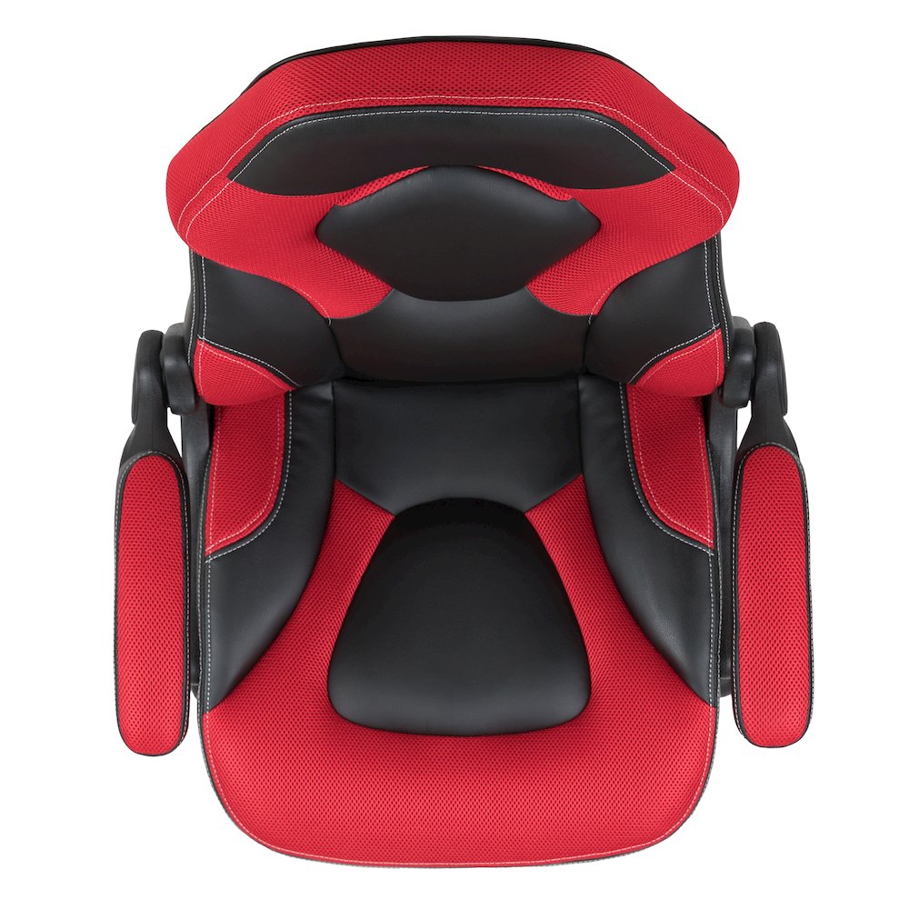 X10 Gaming Chair Racing Office Computer Swivel Chair, Red/Black LeatherSoft. Picture 12