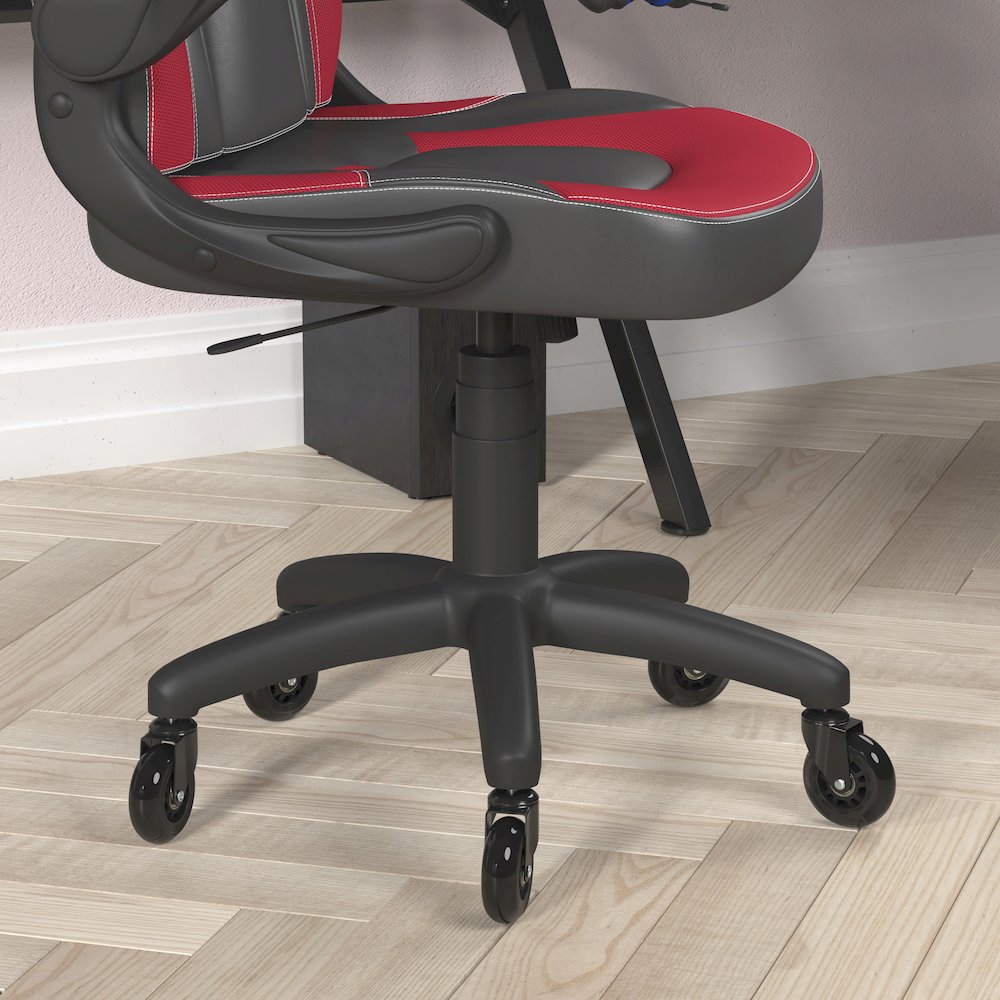 X10 Gaming Chair Racing Office Computer Chair, Red/Black LeatherSoft. Picture 7