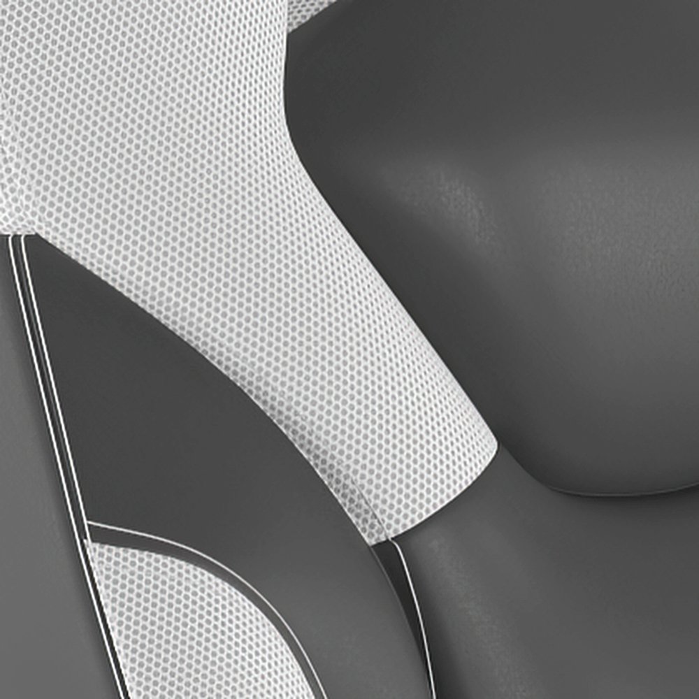 X10 Gaming Chair Racing Office Computer Chair, White/Black LeatherSoft. Picture 9