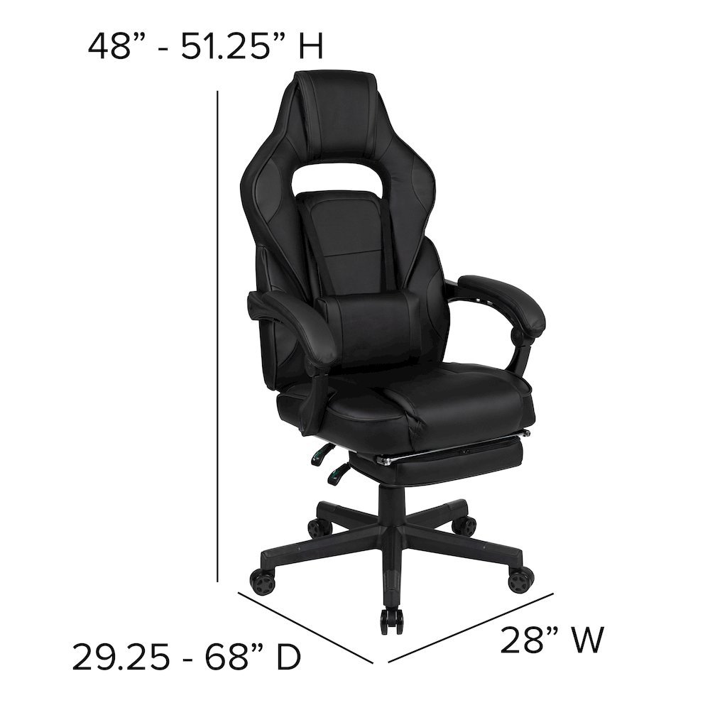 X40 Gaming Chair Racing Computer Chair - Black. Picture 6