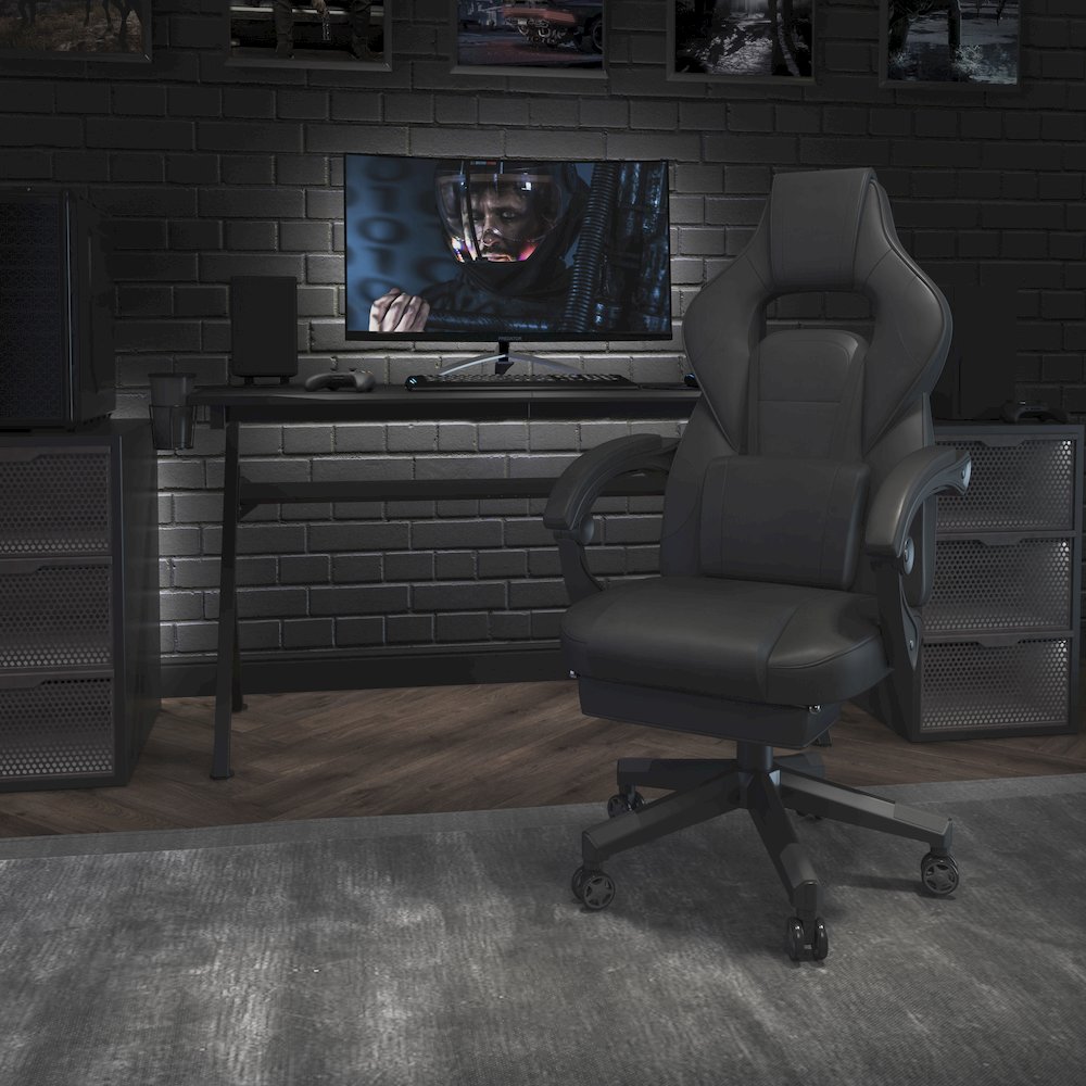 X40 Gaming Chair Racing Computer Chair - Black. Picture 2