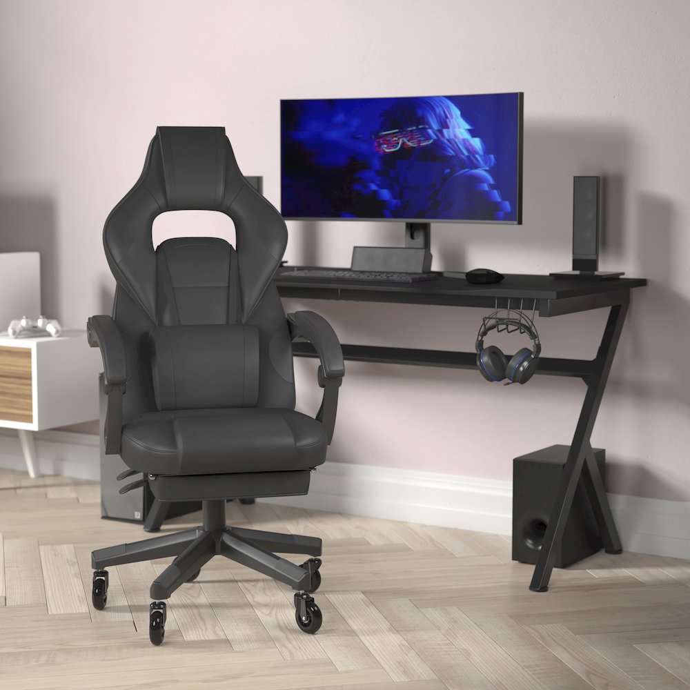 X40 Gaming Chair Racing Computer Chair - Black. Picture 2