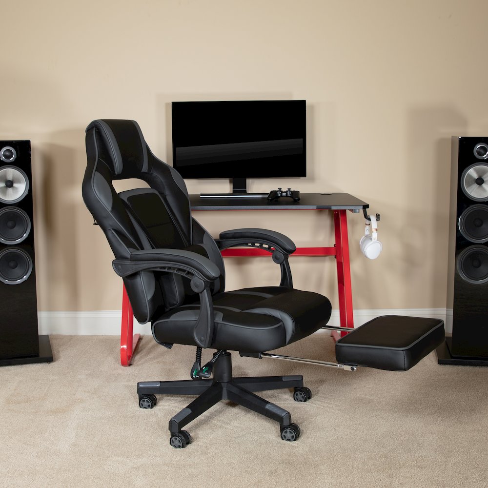 X40 Gaming Chair Racing Computer Chair - Black/Gray. Picture 7