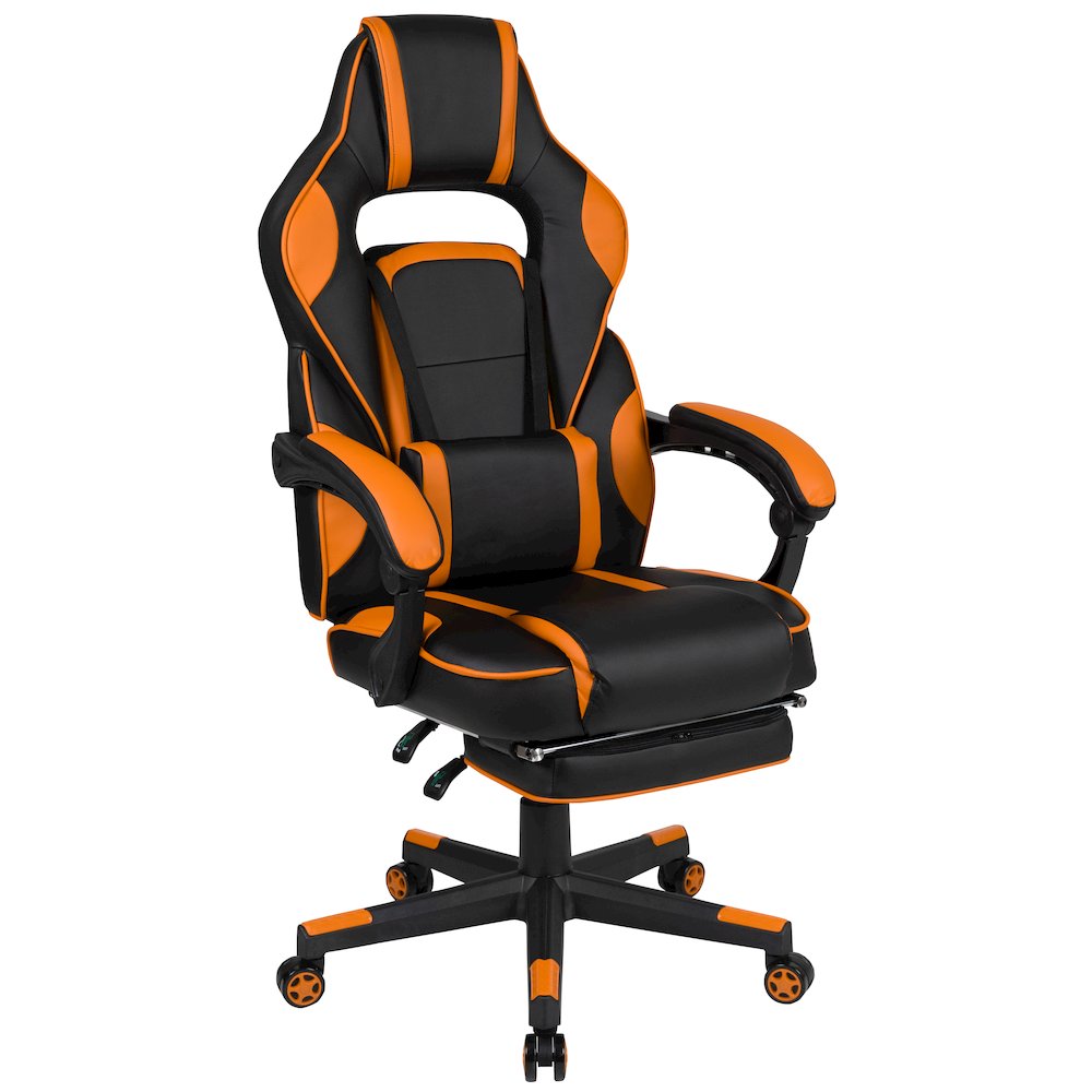 X40 Gaming Chair Racing Computer Chair - Black/Orange. Picture 1