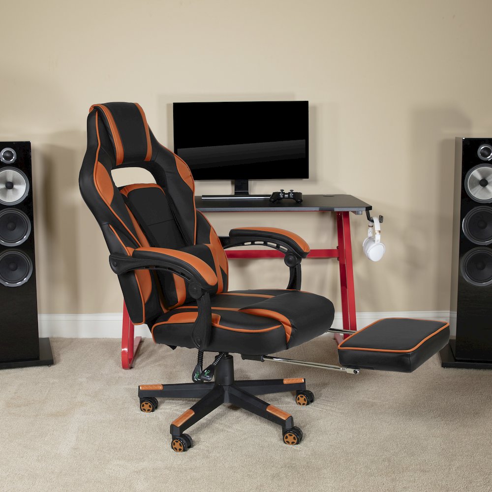 X40 Gaming Chair Racing Computer Chair - Black/Orange. Picture 7