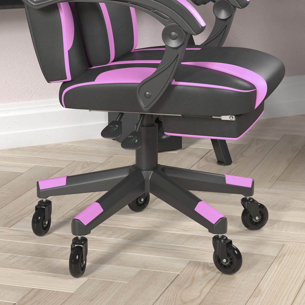 X40 Gaming Chair Racing Computer Chair - Black/Purple. Picture 7