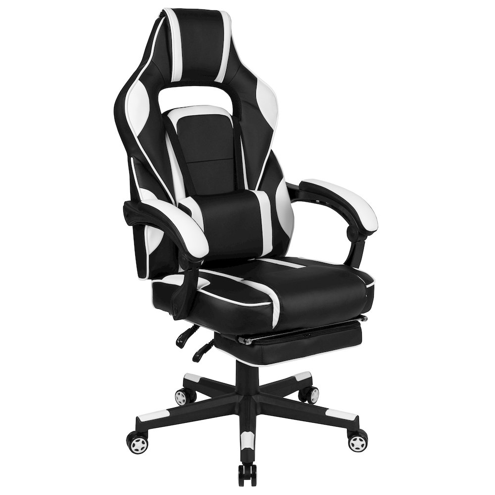 X40 Gaming Chair Racing Computer Chair - White. Picture 1