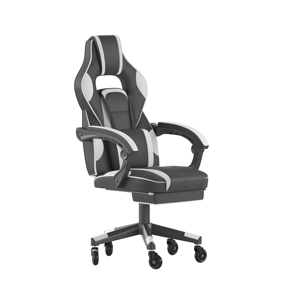 X40 Gaming Chair Racing Computer Chair - White. Picture 1