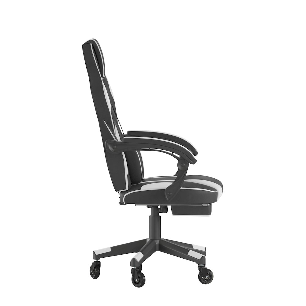 X40 Gaming Chair Racing Computer Chair - White. Picture 8