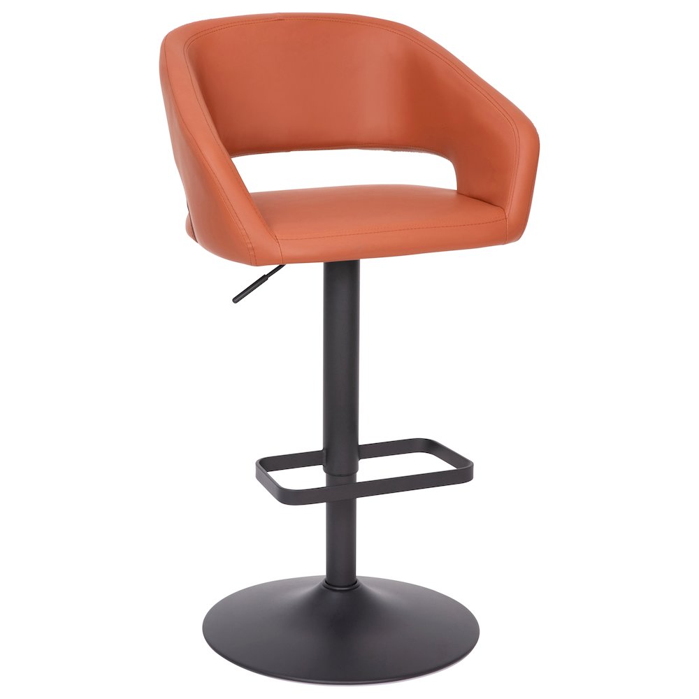Contemporary Adjustable Swivel Bar Stool. Picture 1