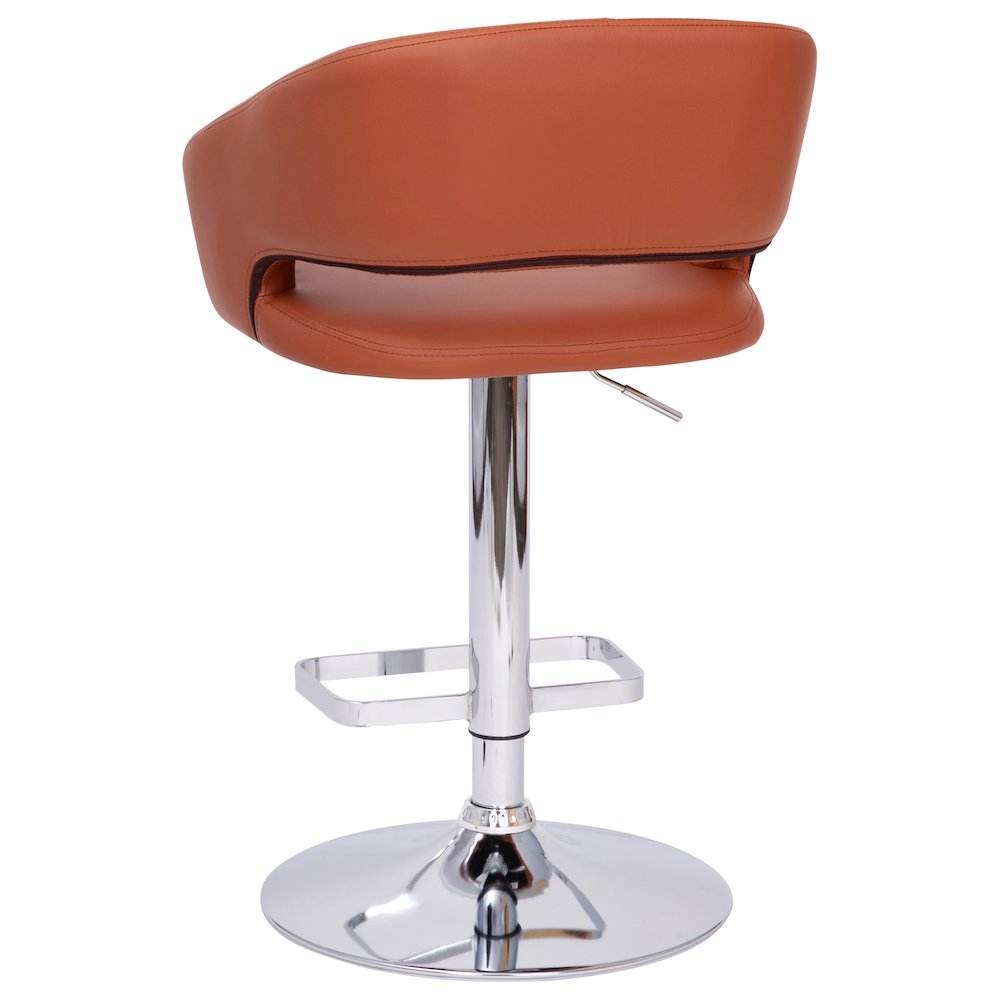 Contemporary Adjustable Swivel Bar Stool. Picture 8