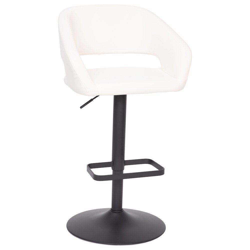 Contemporary Adjustable Swivel Bar Stool. Picture 1