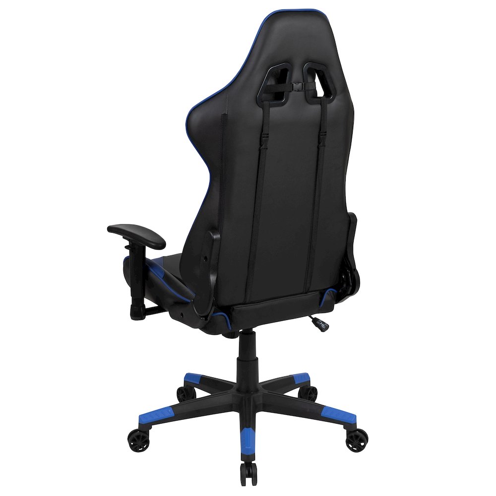 X20 Gaming Chair Racing Office Computer Swivel Chair with Back in Blue. Picture 7