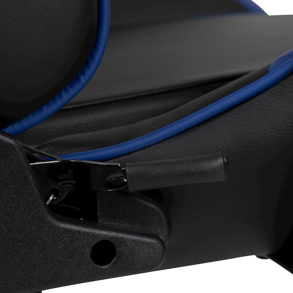 X20 Gaming Chair Racing Office Computer Swivel Chair with Back in Blue. Picture 8