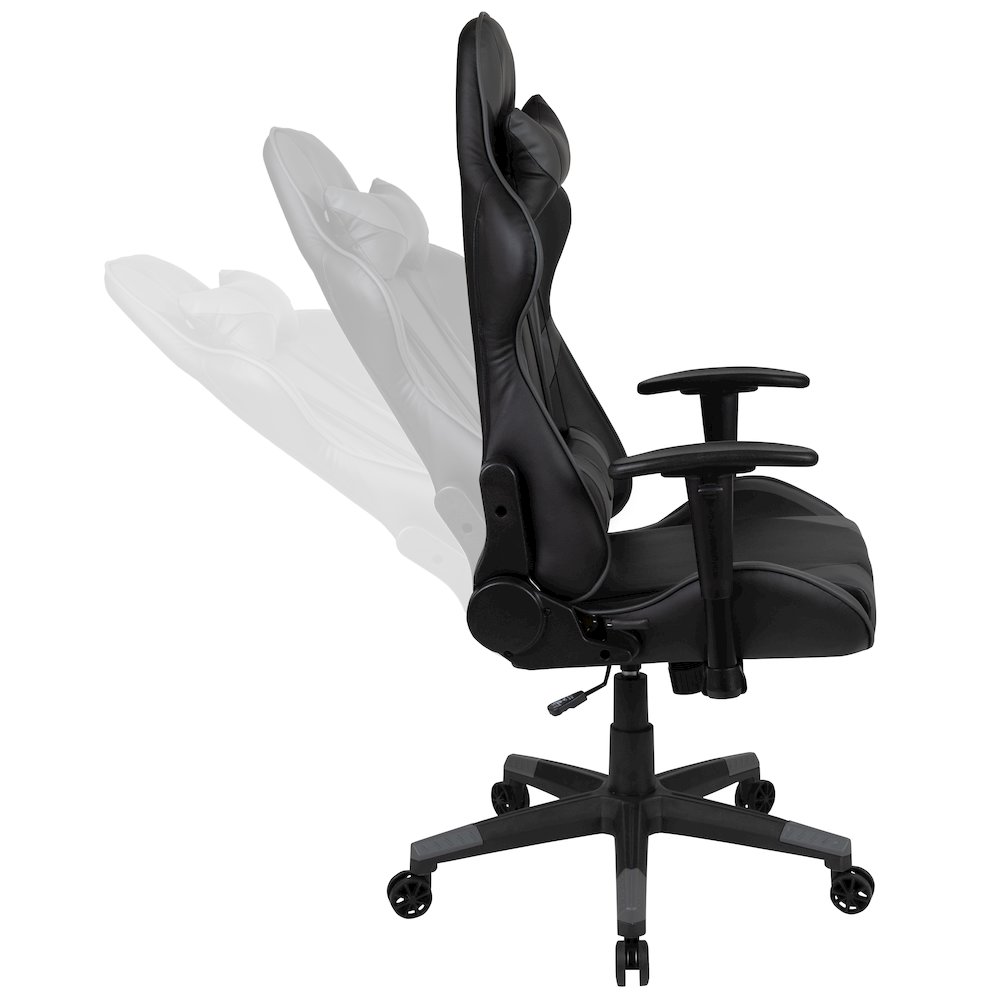 X20 Gaming Chair Racing Office Computer Swivel Chair with Back in Gray. Picture 13