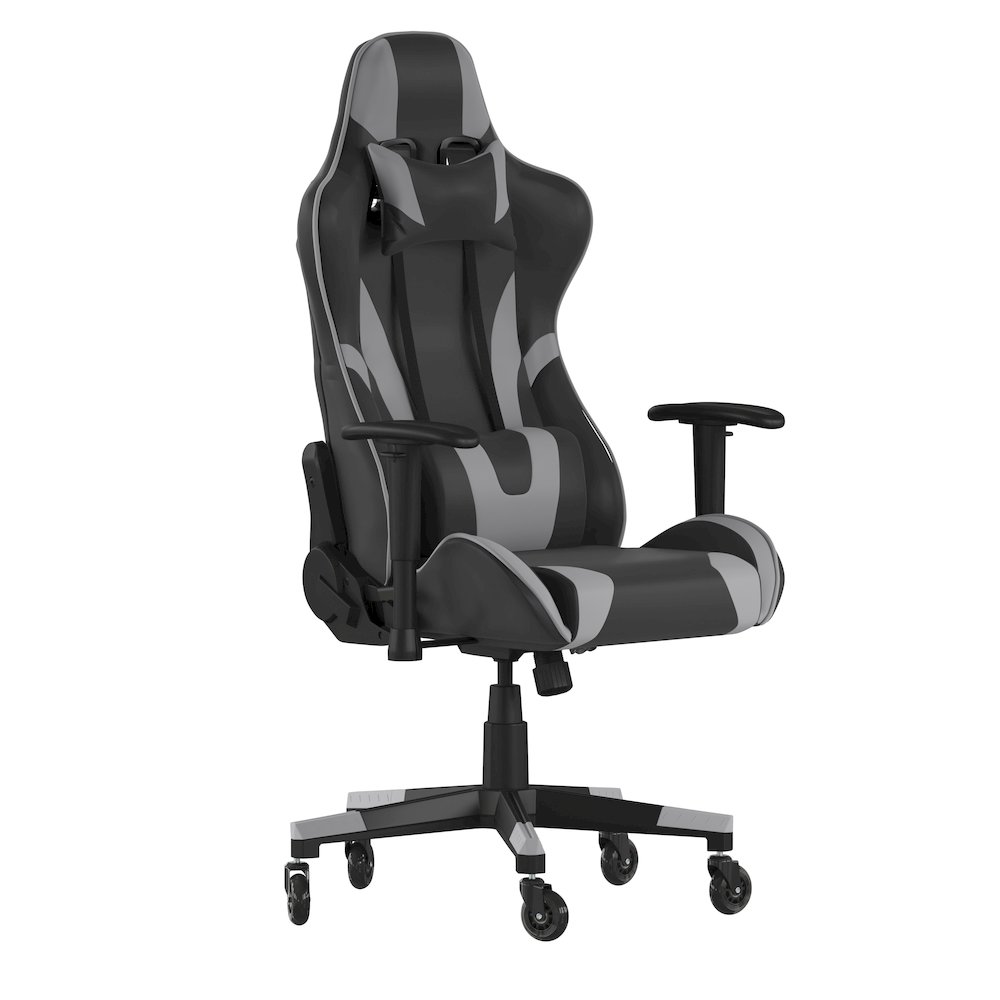 X20 Gaming Chair Racing Office Computer Chair with Back in Gray. Picture 1