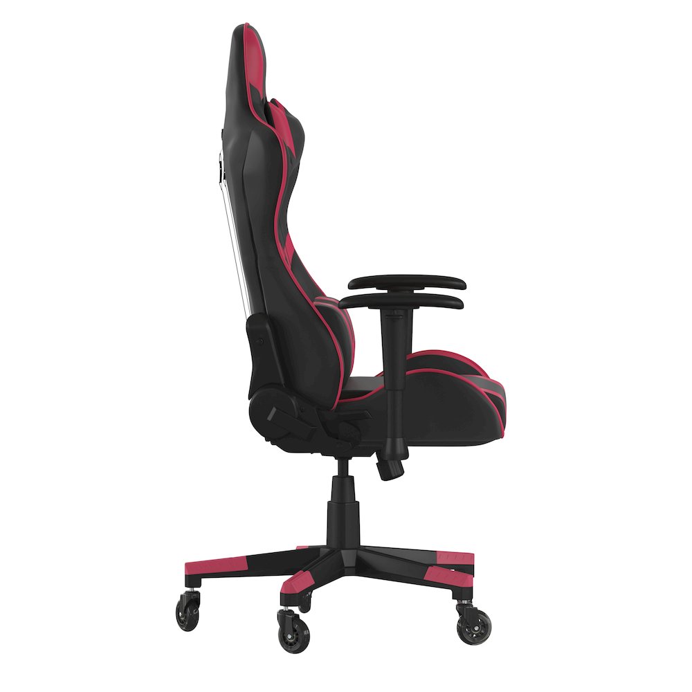 X20 Gaming Chair Racing Office Computer Chair with Back and Roller Wheels in Red. Picture 8