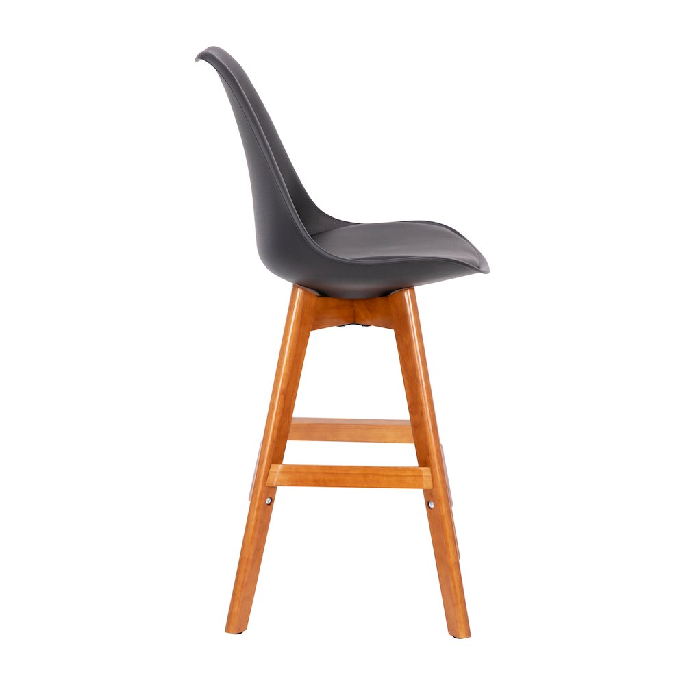 Set of 2 Counter Stools - 27 Inch Counter Stools - Wood Frame. Picture 11