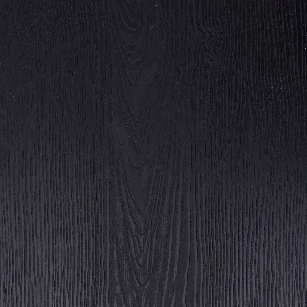 Black Metal Indoor-Outdoor Stackable Chair with Black Poly Resin Wood Seat. Picture 13