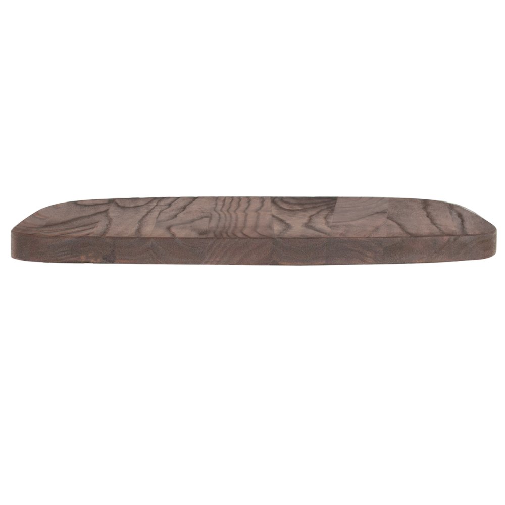 Rustic Walnut Wood Seat for Colorful Metal Chairs. Picture 2