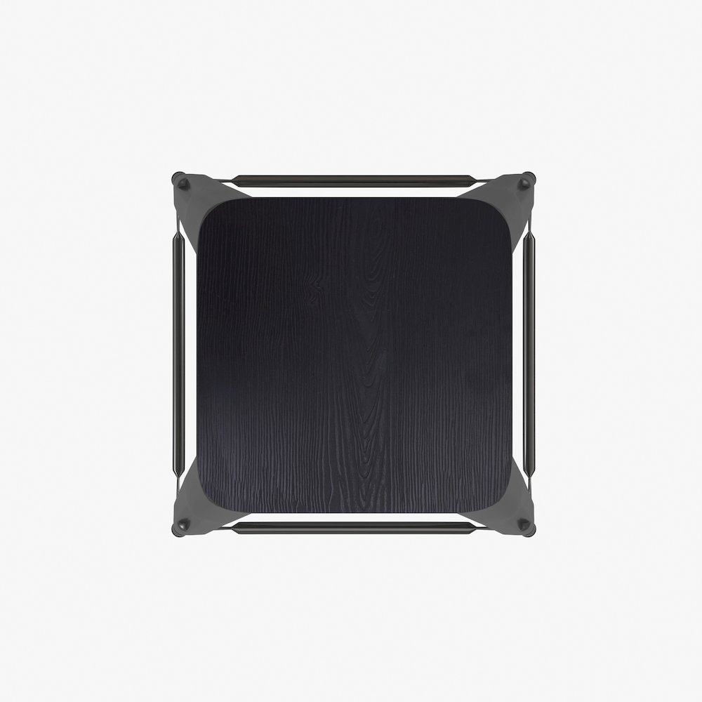 24" High Black Metal Indoor-Counter Height Stool with Black Poly Resin Wood Seat. Picture 11