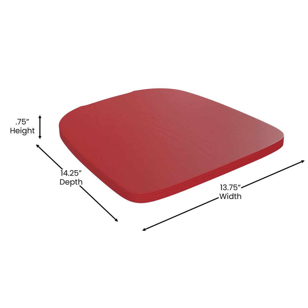 24" High Red Metal Indoor-Counter Height Stool with Removable Back. Picture 6