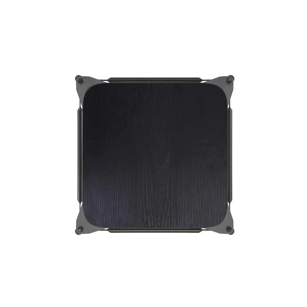 30" High Black Metal Indoor-Outdoor Barstool with Black Poly Resin Wood Seat. Picture 11