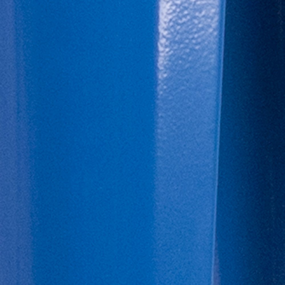 30" High Backless Blue Metal Indoor-Outdoor Barstool with Square Seat. Picture 12