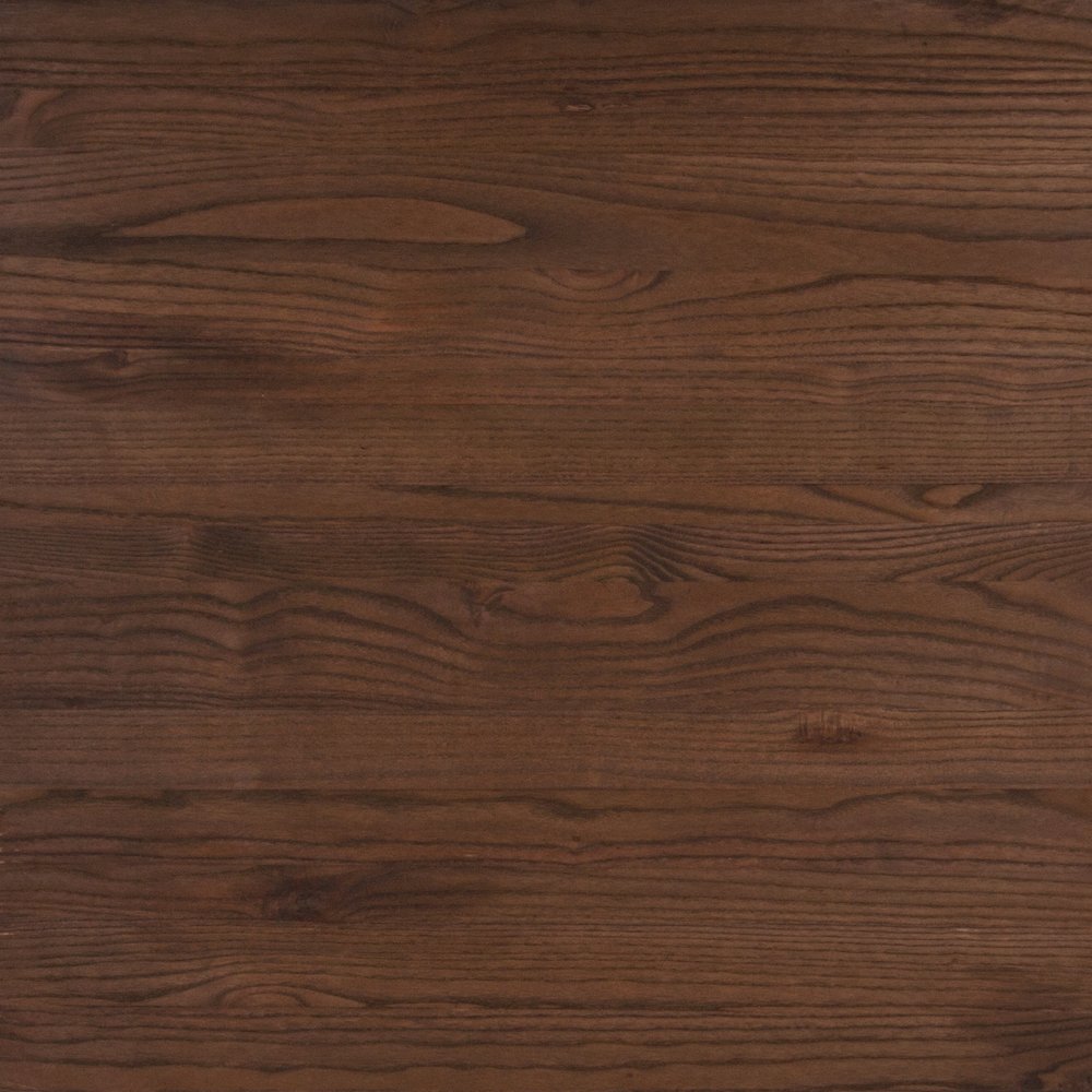 30.25" x 60" Rectangular Silver Metal Indoor Table with Walnut Rustic Wood Top. Picture 6