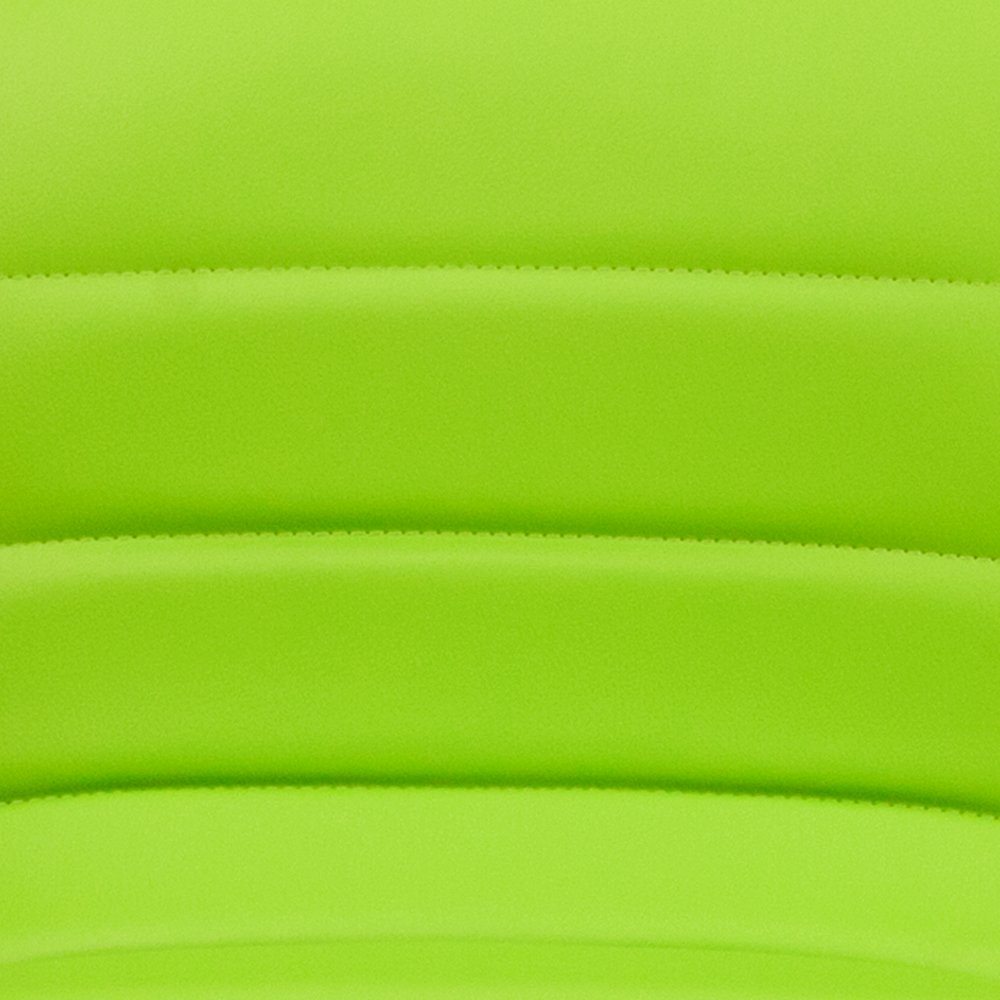 Green Vinyl Adjustable Bar Stool, Swivel Stool with Chrome Pedestal Base. Picture 12