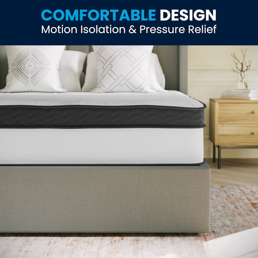 12 Inch Memory Foam, Pocket Spring Mattress, Queen Mattress in a Box. Picture 9