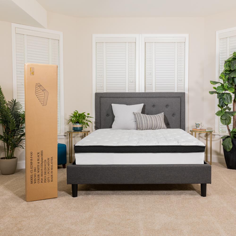 Capri Comfortable Sleep 12 Inch CertiPUR-US Certified Memory Foam & Pocket Spring Mattress, Queen Mattress in a Box. Picture 12