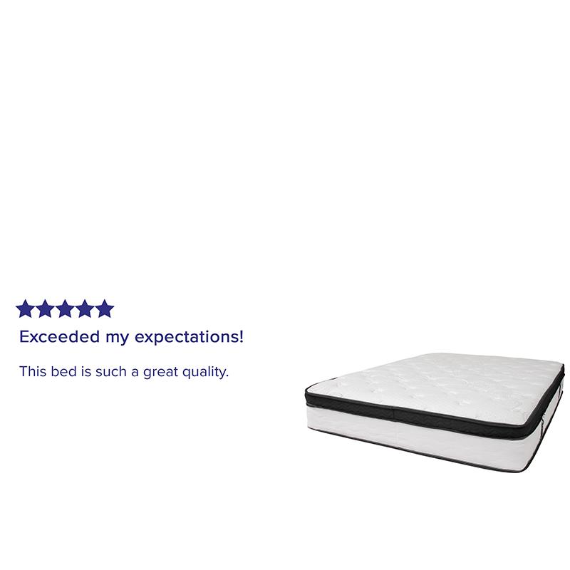 Capri Comfortable Sleep 12 Inch CertiPUR-US Certified Memory Foam & Pocket Spring Mattress, Queen Mattress in a Box. Picture 14