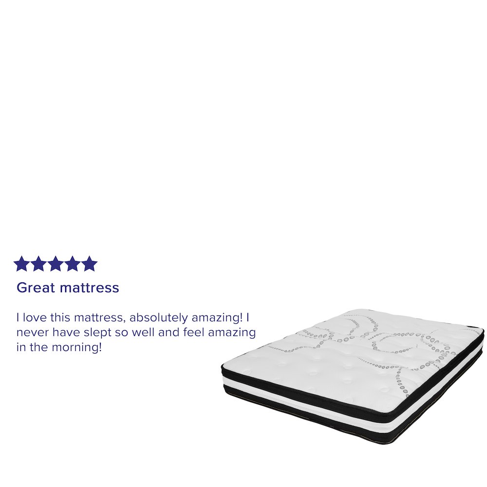 10 Inch Hybrid Pocket Spring Mattress, Full Mattress in a Box. Picture 5