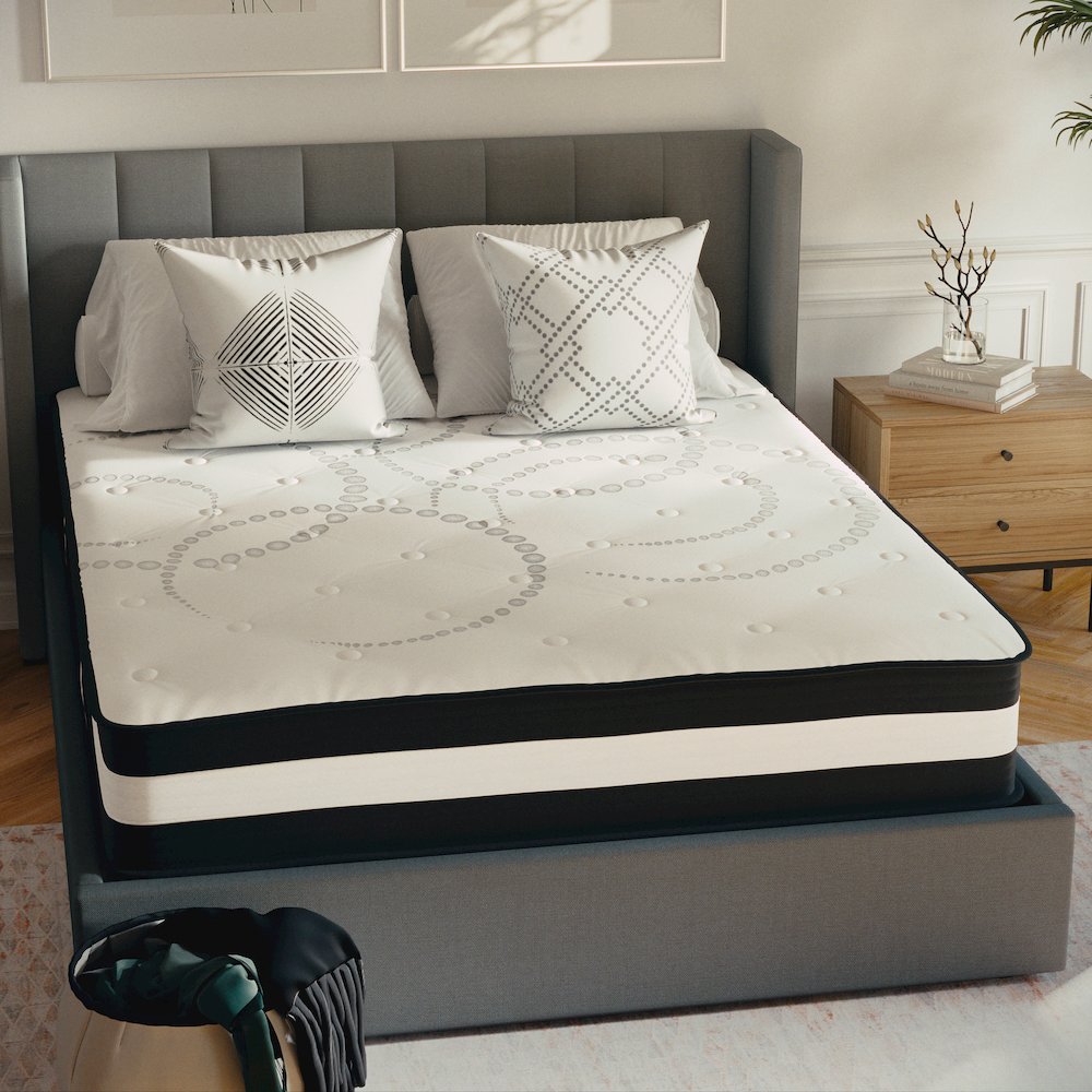 12 Inch Hybrid Pocket Spring Mattress, Queen Mattress in a Box. Picture 8