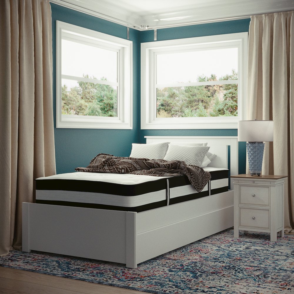 12 Inch Hybrid Pocket Spring Mattress, Twin Mattress in a Box. Picture 3
