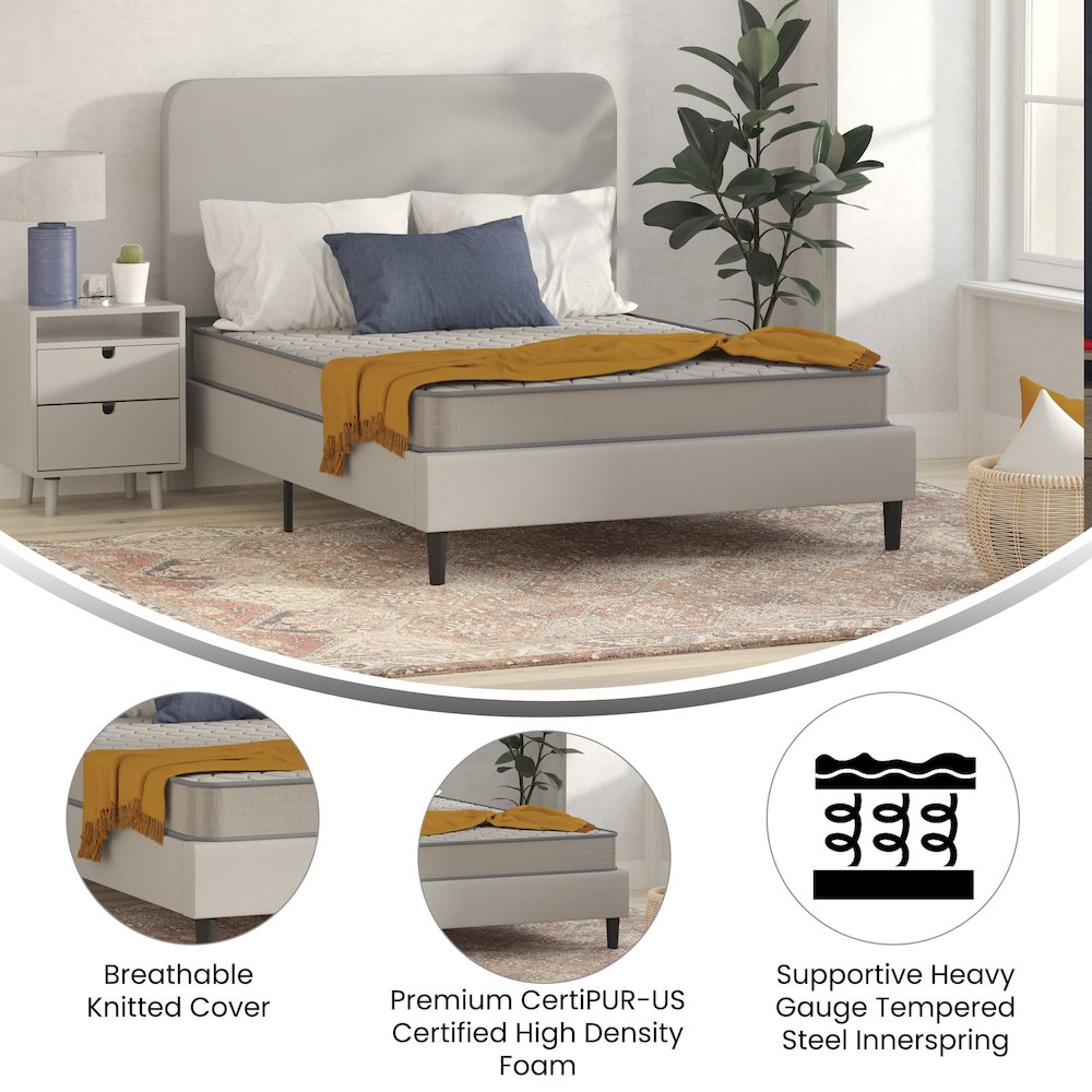 6 Inch CertiPUR-US Certified Spring Mattress, Full Mattress in a Box. Picture 4