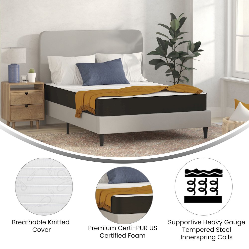 8 Inch Foam and Innerspring Hybrid Mattress, Full Mattress in a Box. Picture 4