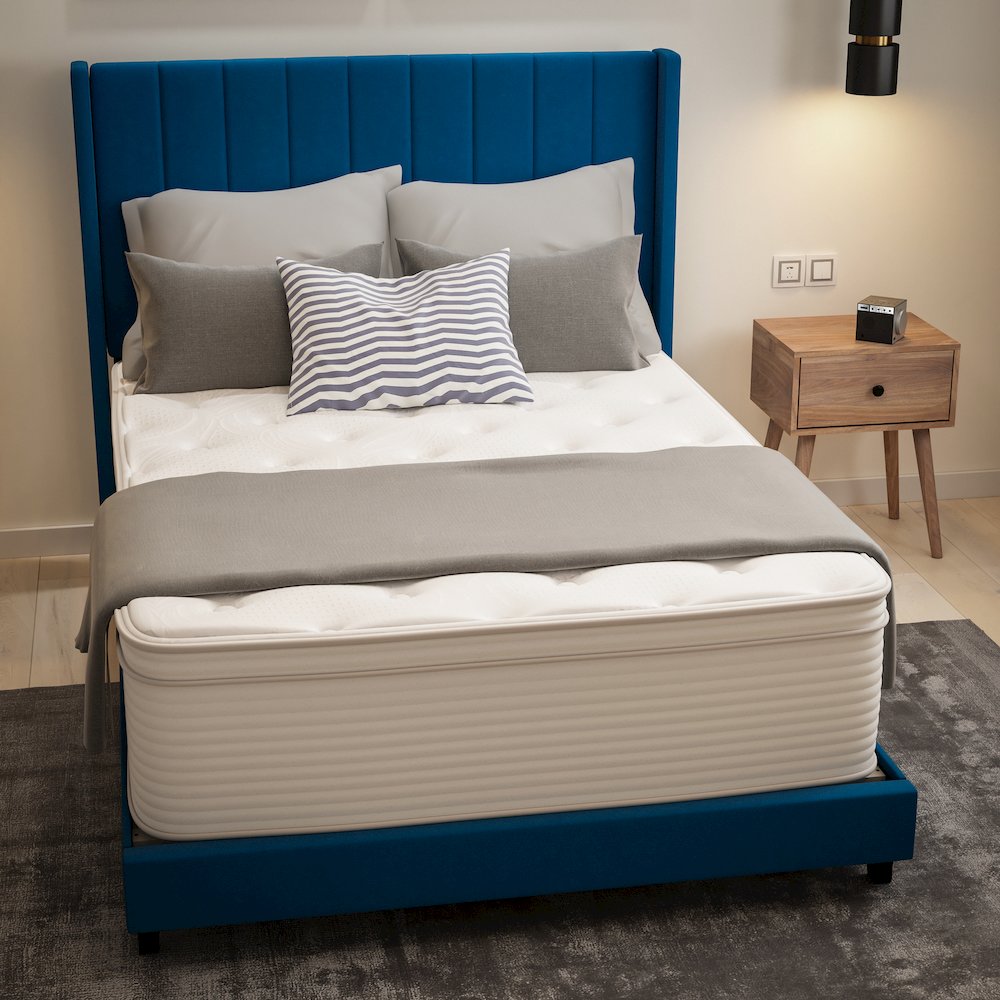 Full Mattress in a Box 14 Inch,Memory Foam Hybrid Pocket Spring Mattress. Picture 7