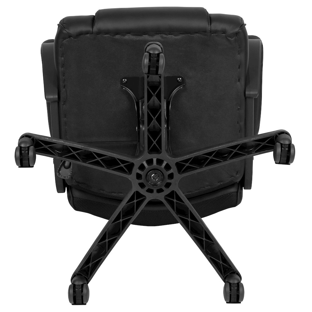 Flash Fundamentals 400 lb. Rated Black Swivel Office Chair with Padded Arms. Picture 18