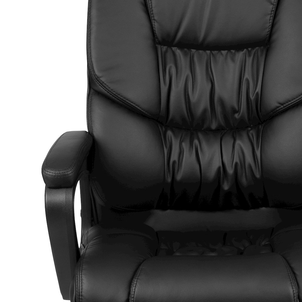 Flash Fundamentals 400 lb. Rated Black Swivel Office Chair with Padded Arms. Picture 19