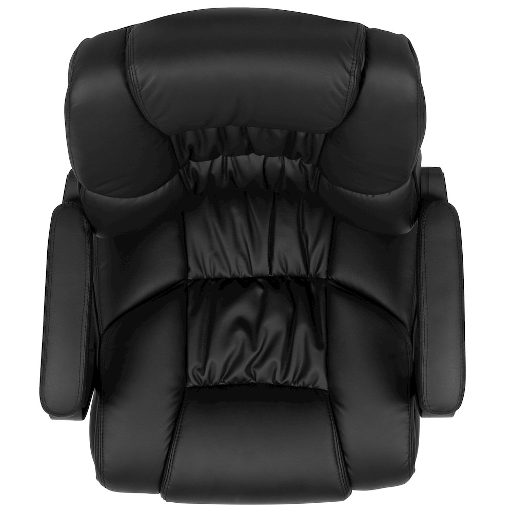 Flash Fundamentals 400 lb. Rated Black Swivel Office Chair with Padded Arms. Picture 17