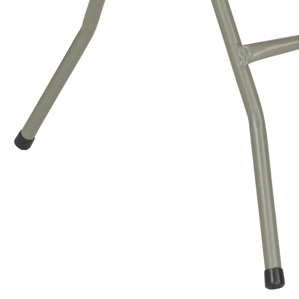 1.95-Foot Square Brown Rattan Plastic Folding Table. Picture 11