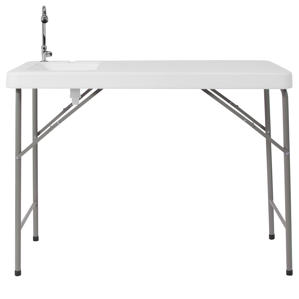 4-Foot Portable Fish Cleaning Table / Outdoor Camping Table and Sink. Picture 9