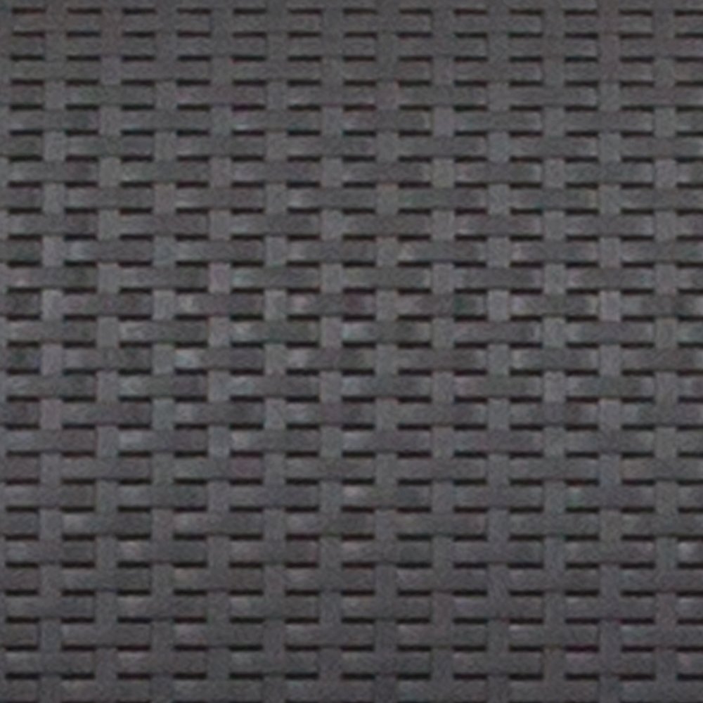 Dark Gray Faux Rattan Sofa with All-Weather Seneca Light Gray Cushions. Picture 11
