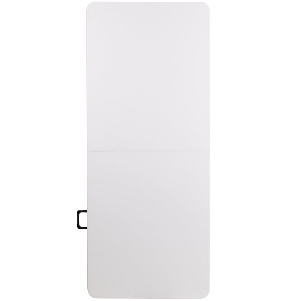 6-Foot Bi-Fold Granite White Plastic Banquet and Event Folding Table. Picture 7