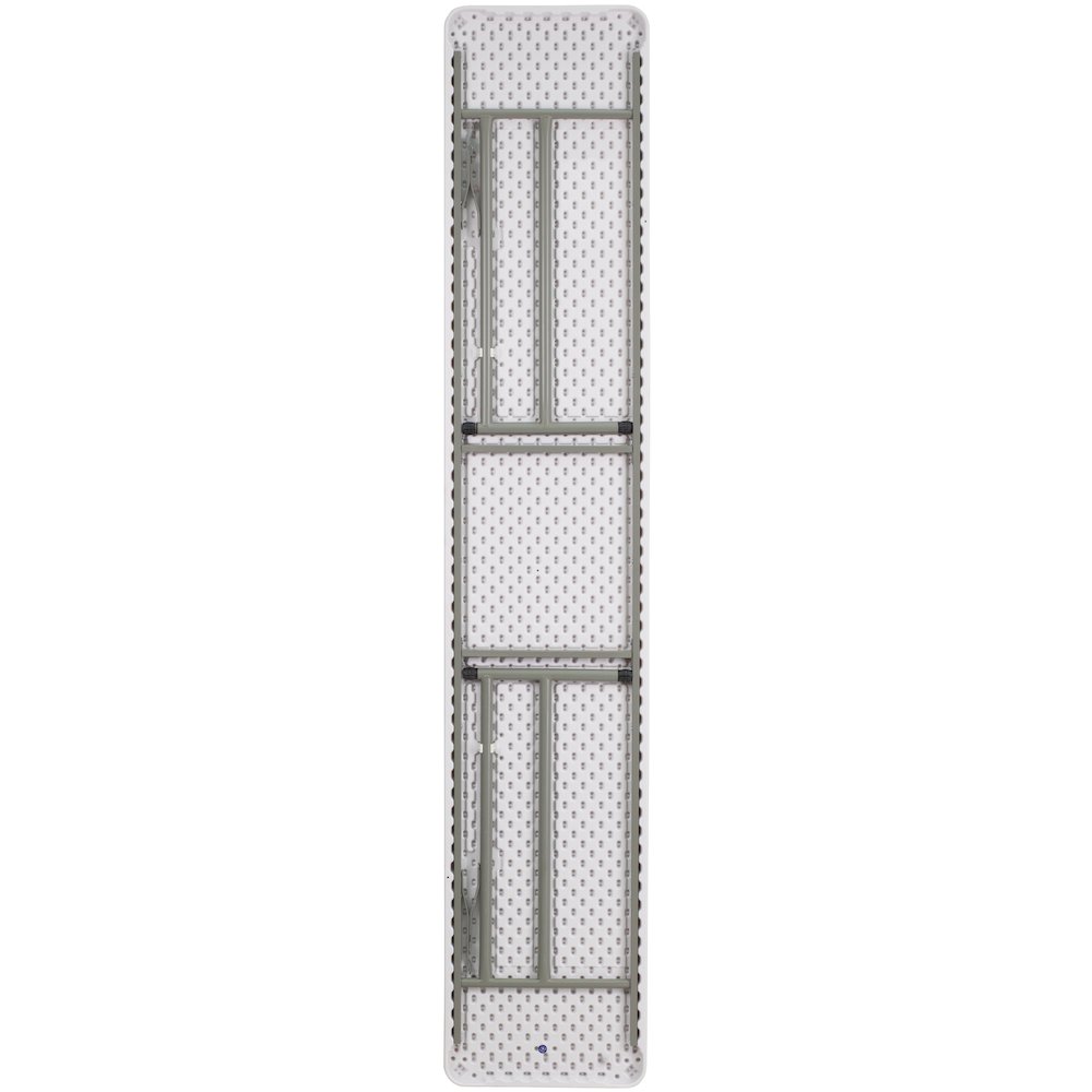 8-Foot Granite White Plastic Folding Training Table. Picture 11