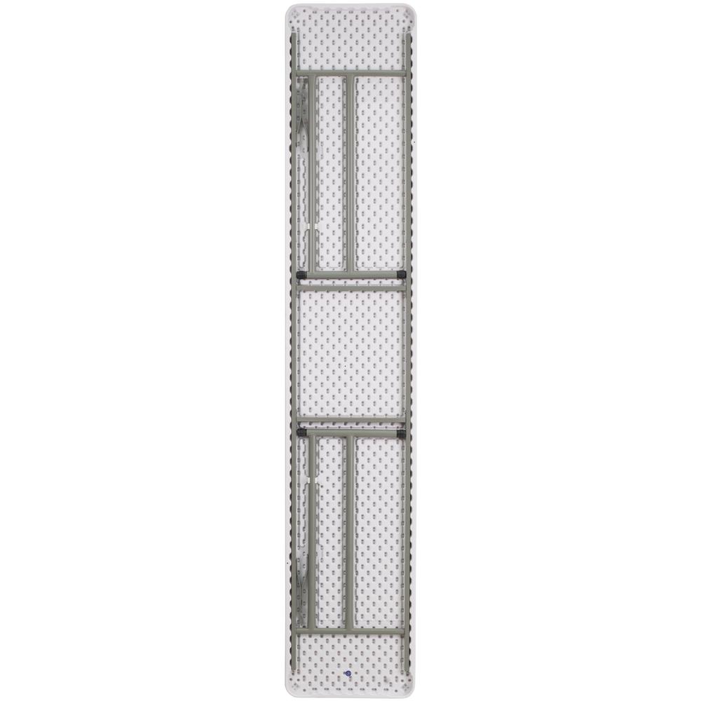 8Foot Granite White Plastic Folding Training Table. Picture 3