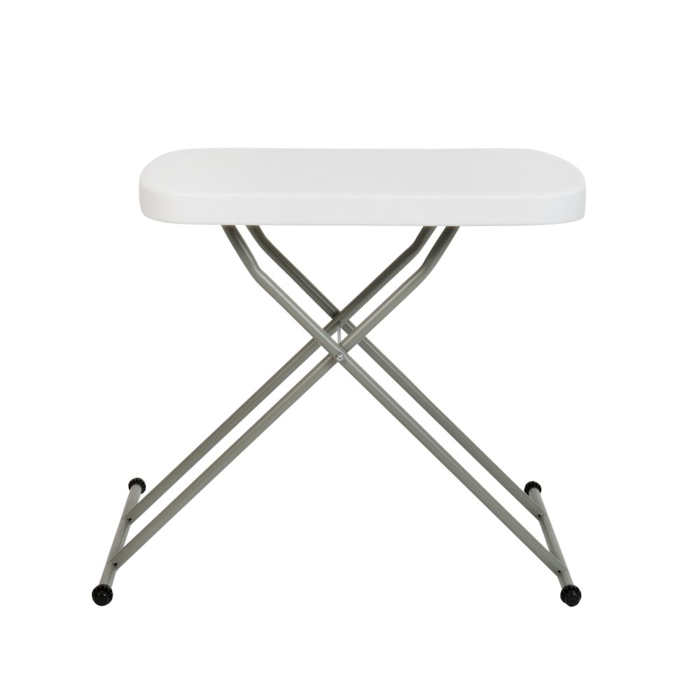 26 Inch Granite White Plastic Folding Table, Side Table, Laptop Table, TV Tray. Picture 11