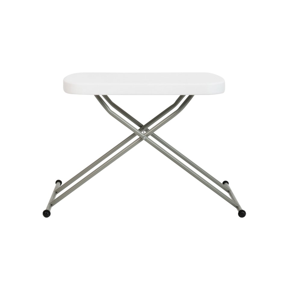26 Inch Granite White Plastic Folding Table, Side Table, Laptop Table, TV Tray. Picture 12